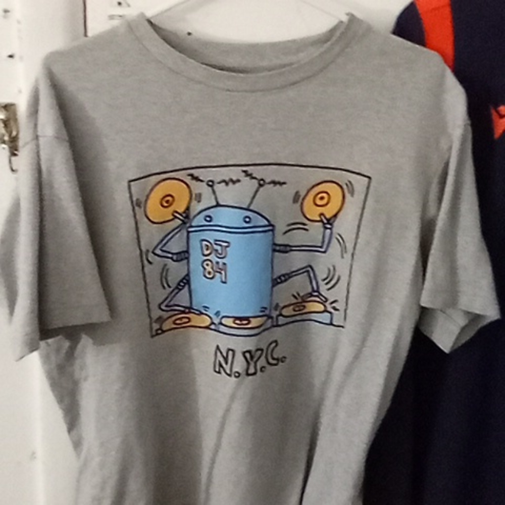 SprzNY Keith Haring special edition grey t shirt size M